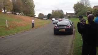 Lamborghini Gallardo Superleggera blasting through graffiti