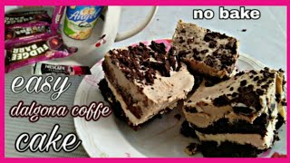 HOW TO MAKE DALGONA COFFEE CAKE/FUDGEE BAR REF CAKE/3 INGREDIENTS ONLY|ann rubz