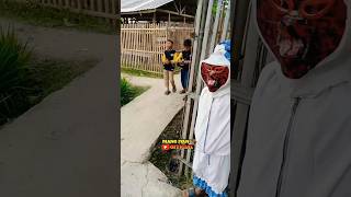 Ngakak🤣Pocong Prank Bocil Kembar Lari Kocar Kacir