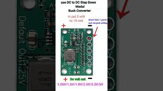 How to use Buck Canverter | Buck Canverter Module | Dc to Dc Buck Canverter #shorts