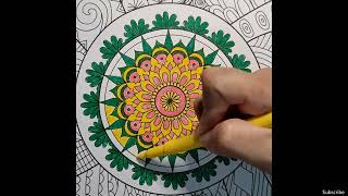 No. 9 Part 1| Completing the Mandala Coloring Book