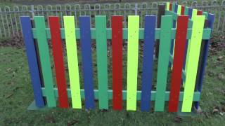 Recycled Plastic Multicoloured Fencing