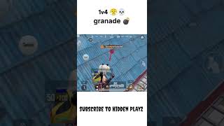 1v4 with Granade 💣😤💀#bgmi #funny  #shorts