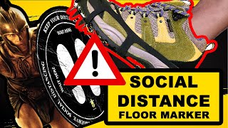 Social Distancing Floor Markers - Spartan Floor Markers