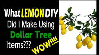 Dollar Tree DIY ... Lemon Decor🍋 ... Functional, Decorative and Wooden!!!