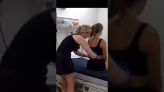 unintentional asmr back examination