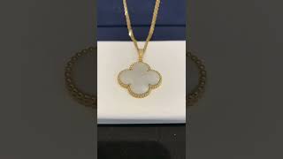 Van Cleef&Arpels Magic Alhambra Necklace 18K Yellow Gold White Mother Of Pearl Women Fine Jewelry