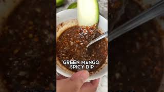 Spicy shrimp paste dip sauce for mango and sour fruits