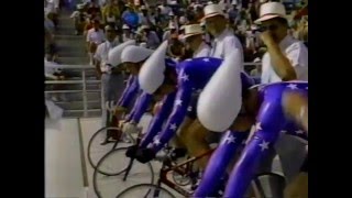 1984 Olympics Cycling 4000m Team Pursuit (semi final)