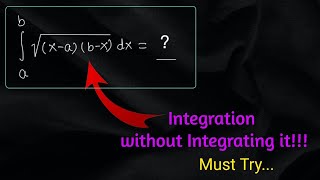 Integration without Integrating it No joke 😵!!!