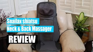 Honest Review of Snailax shiatsu Neck & Back Massager 2024