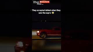 Mustang accepted defeat when he saw the Supra#viralshort #automobile #fyp#foryou