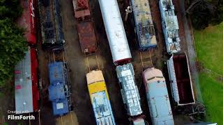 Old Trains Retired DJI 2 mini 4K Drone Victoria Australia