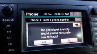 connecting smartphone to toyota prius display head unit via bluetooth