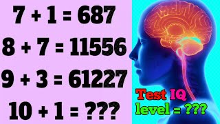 I am solving math!! test IQ level