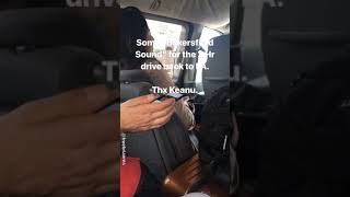 Keanu Reeves & co-passengers' road trip back to L.A. - Mar 2019