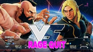 SFV - Zangief Vs. Ken (RicoFe / DarkSamusS) - Rage Quit - 60fps ✔