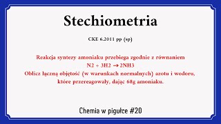 Jak policzyć łączną objętość substratów reakcji - Chemia w pigułce #20