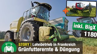 Lohnunternehmen ETA JAN Teil 2: Futterernte & Düngung | Neuheiten | Krone BiG X 1180 | Frankreich