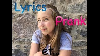 LYRICS PRANK | à ma meilleure amie