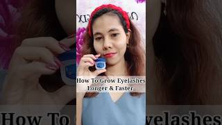 How To Grow Eyelashes Longer & Faster l My Secret Trick To Get Long Eyelashes #eyelashes #yshorts