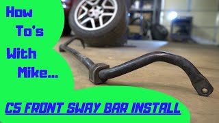 2003 C5 Front Sway Bar Install