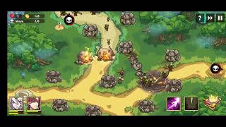 Kingdom war: TD offline games Level 4 Hell difficulty The Misty forest IOS/Android gameplay