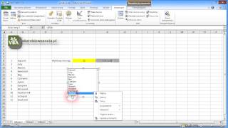 Jak zrobić w Excelu pole listy (lista wyboru)?