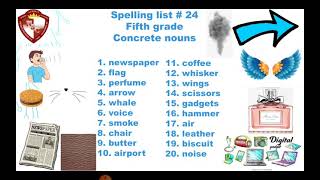 Spelling list #24. Lunes 24/05/2021(2)