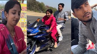 Komal Ke Sath BabaGuru Ride par 😍😮🏍||Babaguru22, Komalguru