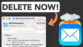 How to DELETE old mail ATTACHMENTS on Mac to SAVE STORAGE space / Stop Automatic Downloads