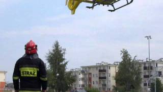 Helikopter medyczny ladował w Rumi Janowie www.Moja-Rumia.pl