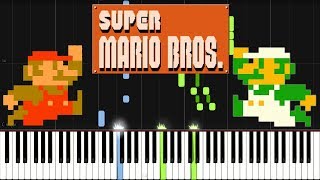 Overworld Theme - Super Mario Bros. [Synthesia Piano Tutorial]