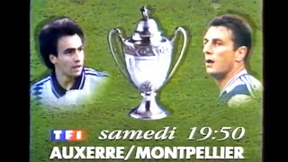 BA TF1: FINALE DE LA COUPE DE FRANCE 1994 AJ Auxerre vs Montpellier CDF FOOTBALL AJA MHSC