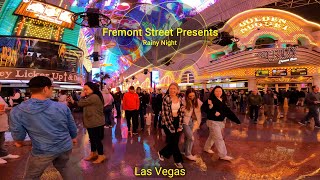 Fremont Street Las Vegas at Night [4K] 🇺🇸