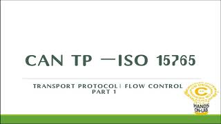 #cantp #ISO15765 What is CANTP | ISO15765 | Transport protocol- Flow Control l Transport protocol