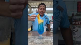 The Blue Vice ~ vodka, blue curaçao, lemon lime soda, frozen mango daiquiri