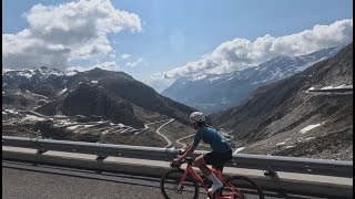 Gotthardpass & Oberalppass road bike cycling May 2023