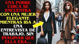 Una Chica Pobre Salva a una Mujer Camino a una Entrevista de Trabajo: ¡La Historia Que No Creerás!