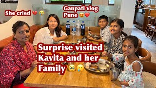 SURPRISED KAVITA VISITING HER AFTER ONE YEAR, GANPATI VISARJAN IN PUNE, PUNE VLOGS