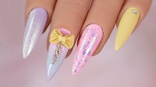 New Nail Art 2023 ✨ Cute & Easy Magical Pastel Nail Design!