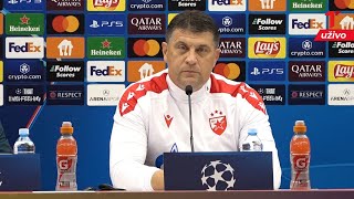 Konferencija za medije Vladana Milojevića pred meč Crvena zvezda - Barselona u Ligi šampiona