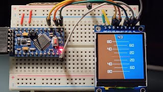 Artificial Horizon Demo 40 fps on 240x240 ST7789 display using regular 16MHz AVR Arduino