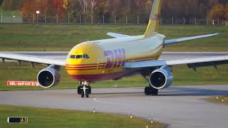 DHL Airbus A300B4-622R(F) landing at Leipzig Halle Airport