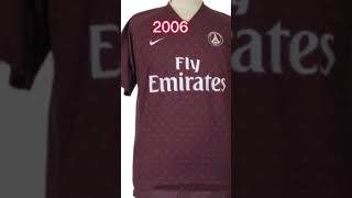 Les maillots du PSG depuis l’année 2000