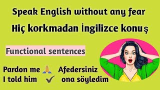 30 İngilizce Konuşma Alıştırma Cümlesi / 30 English Speaking Practice Sentences