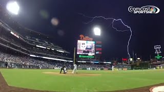 The Terrifying Lightning at the Baseball Stadium