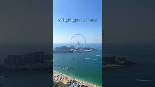 6 Highlights in Dubai 😍 #dubai #reisen #weltreise #traveller #worldtrip #uae #burjkhalifa