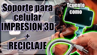 Hice un soporte para celular con Impresion 3d // Tcuento como