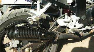 Ninja 650 Exhaust in Hyosung GTR 250 | #CRS Biker |